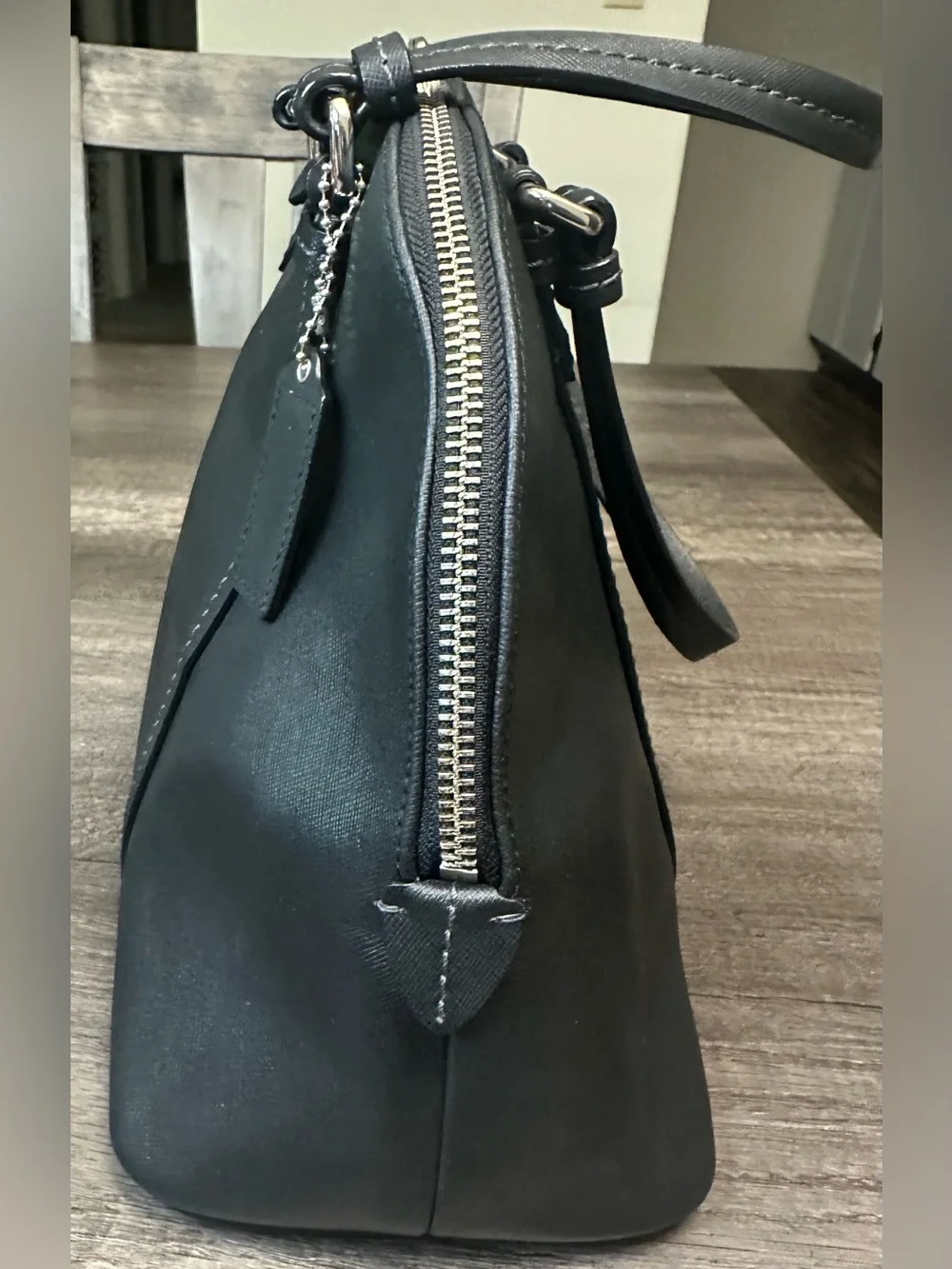 Coach Peyton Leather Cora Domed Satchel